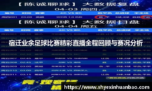 宿迁业余足球比赛精彩直播全程回顾与赛况分析