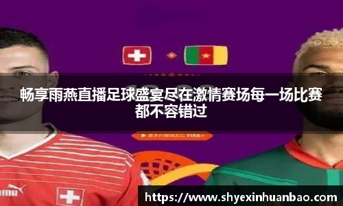 畅享雨燕直播足球盛宴尽在激情赛场每一场比赛都不容错过